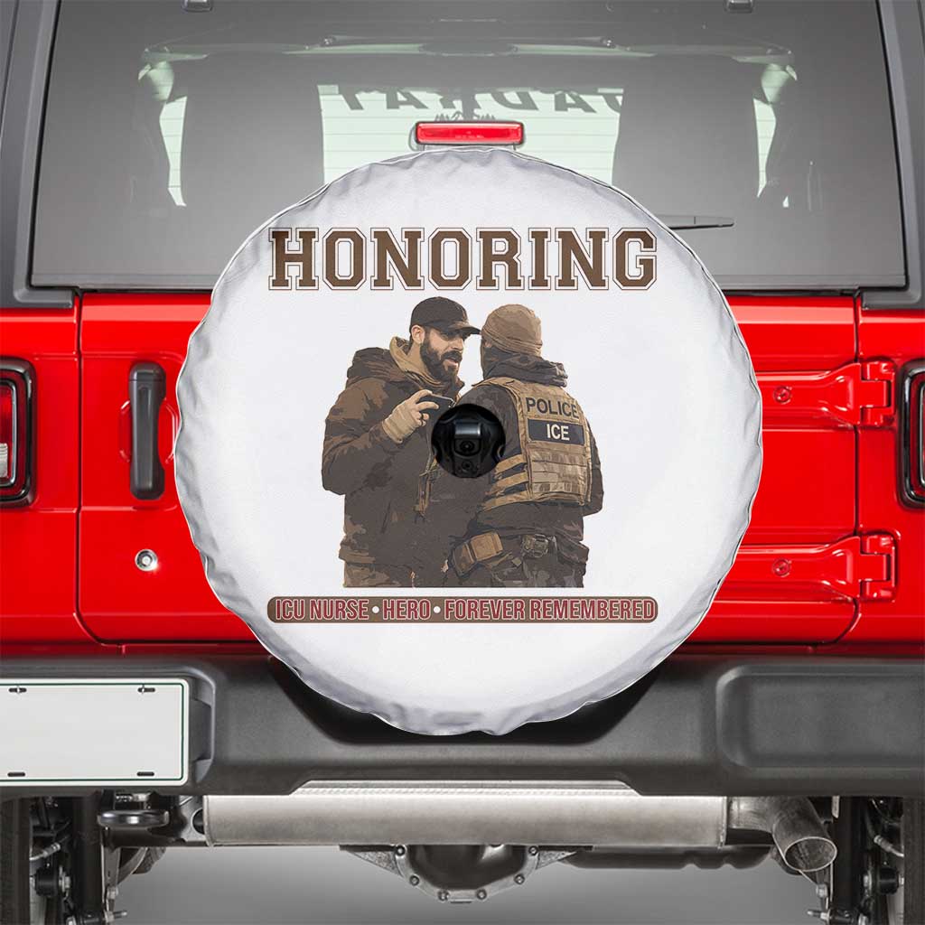 Honoring Alex Pretti ICU Nurse Tribute Support Gift Spare Tire Cover