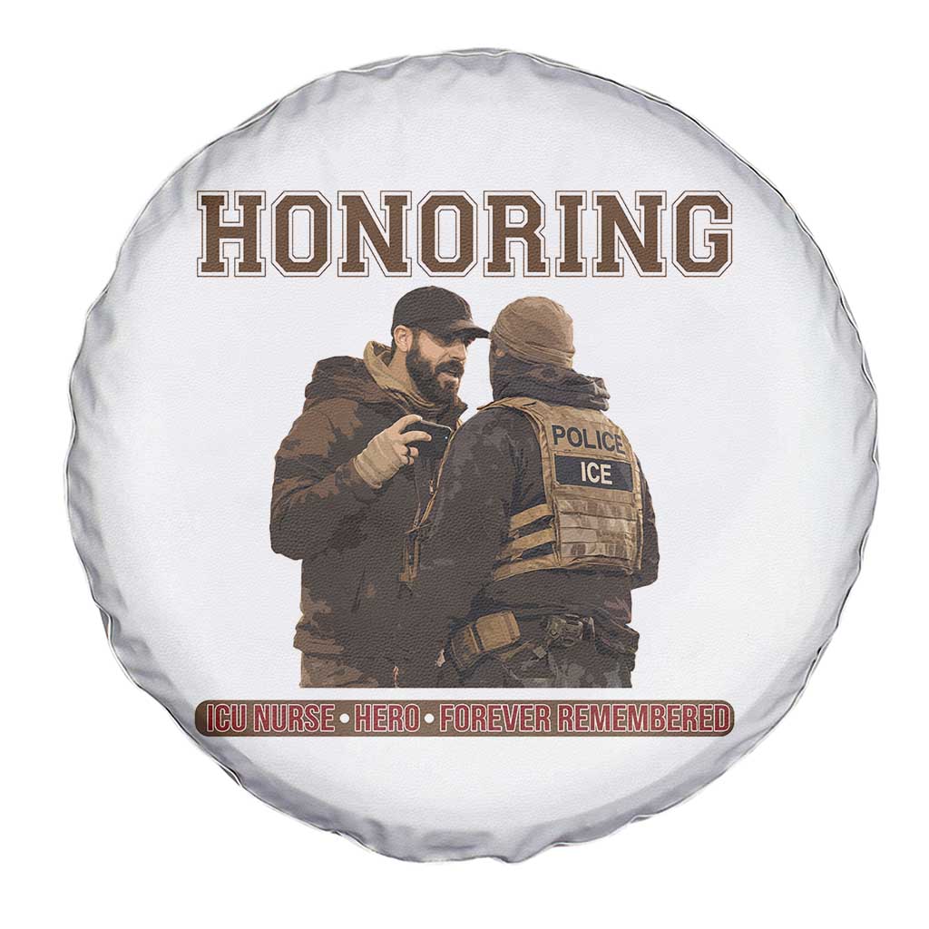 Honoring Alex Pretti ICU Nurse Tribute Support Gift Spare Tire Cover
