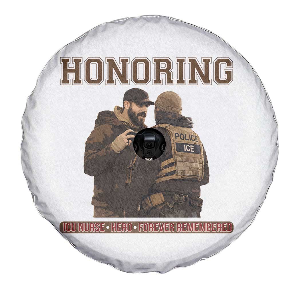 Honoring Alex Pretti ICU Nurse Tribute Support Gift Spare Tire Cover