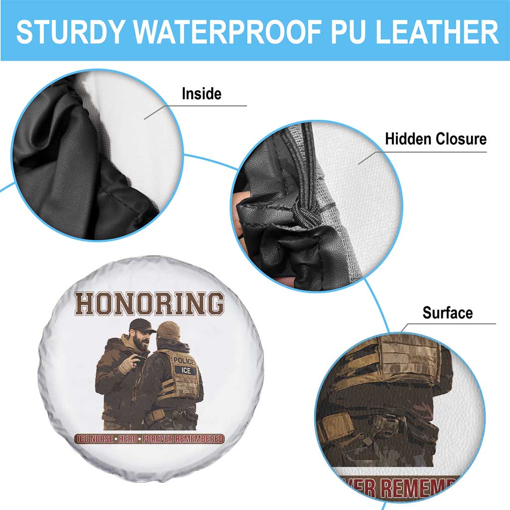 Honoring Alex Pretti ICU Nurse Tribute Support Gift Spare Tire Cover