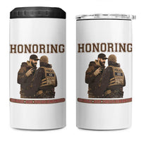 Honoring Alex Pretti ICU Nurse Tribute Support Gift 4 in 1 Can Cooler Tumbler