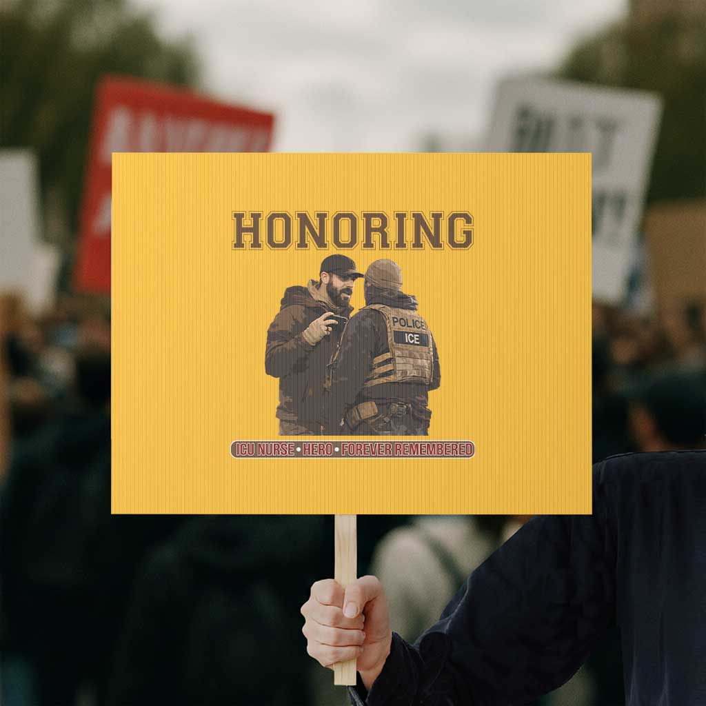 Honoring Alex Pretti ICU Nurse Tribute Support Gift Protest Sign