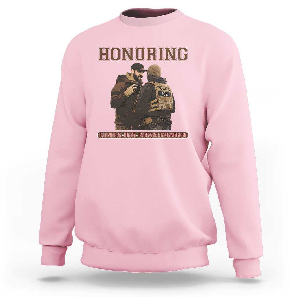 Honoring Alex Pretti ICU Nurse Tribute Support Gift Sweatshirt