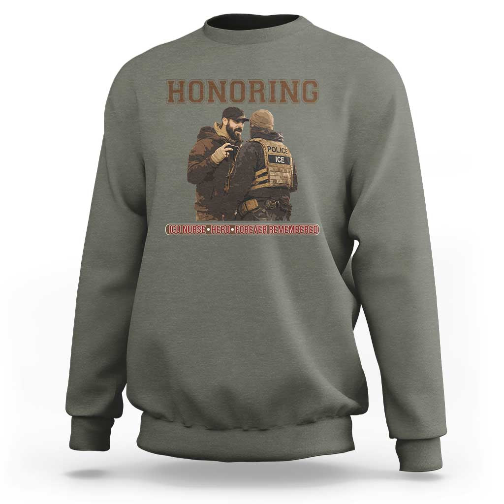 Honoring Alex Pretti ICU Nurse Tribute Support Gift Sweatshirt