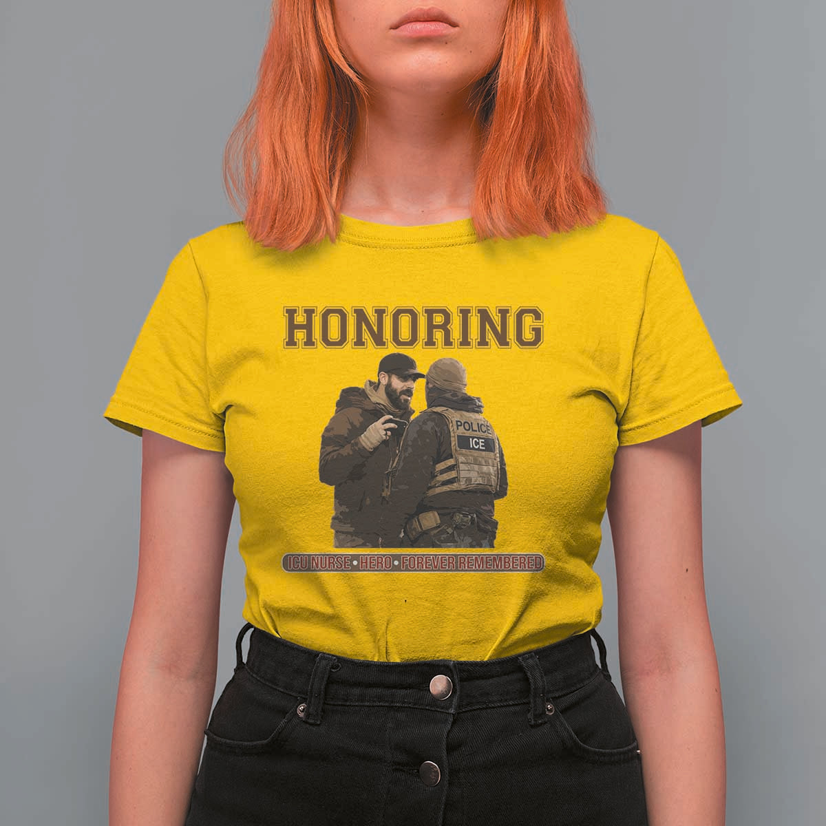 Honoring Alex Pretti ICU Nurse Tribute Support Gift T Shirt For Women
