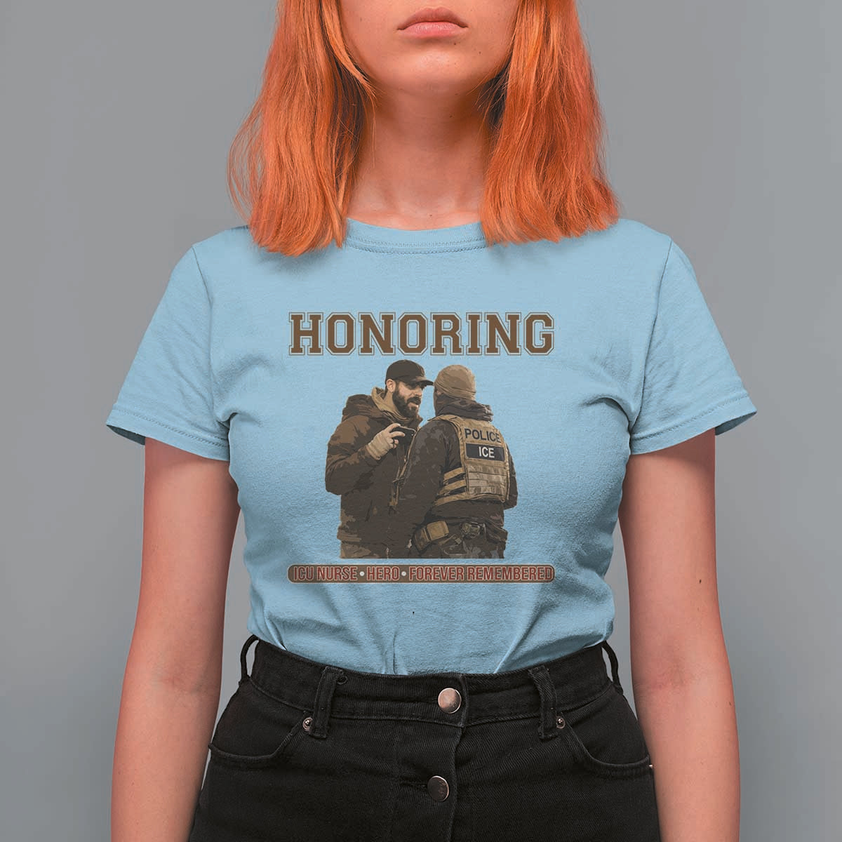 Honoring Alex Pretti ICU Nurse Tribute Support Gift T Shirt For Women