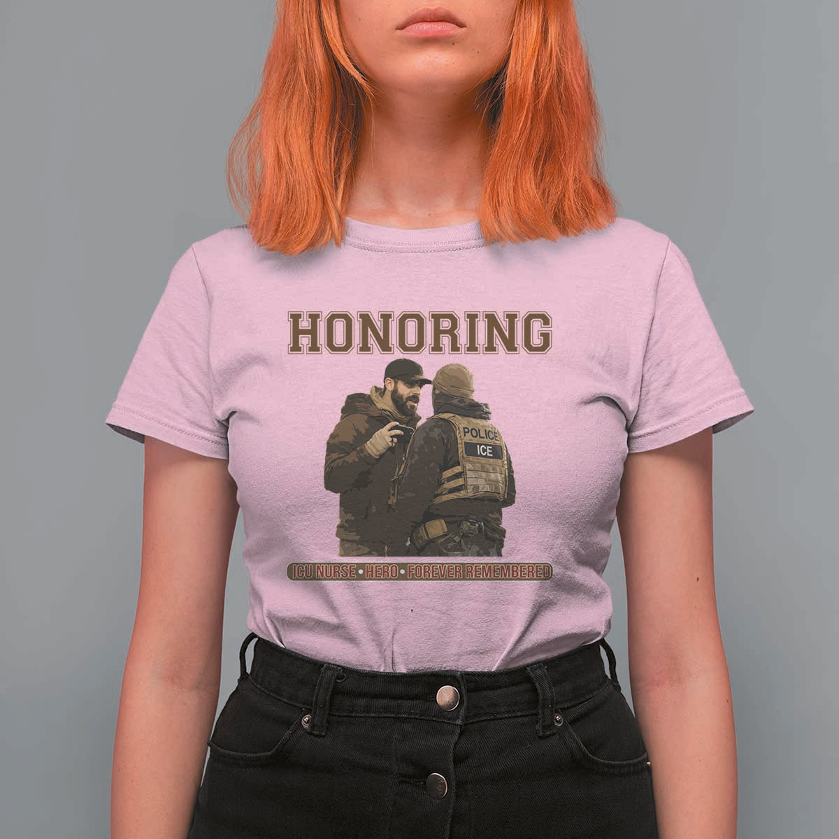Honoring Alex Pretti ICU Nurse Tribute Support Gift T Shirt For Women