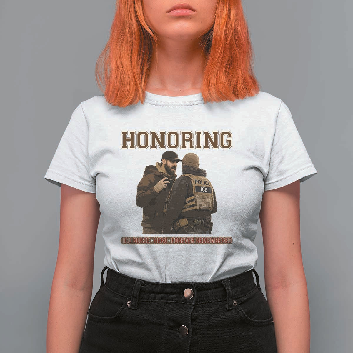 Honoring Alex Pretti ICU Nurse Tribute Support Gift T Shirt For Women