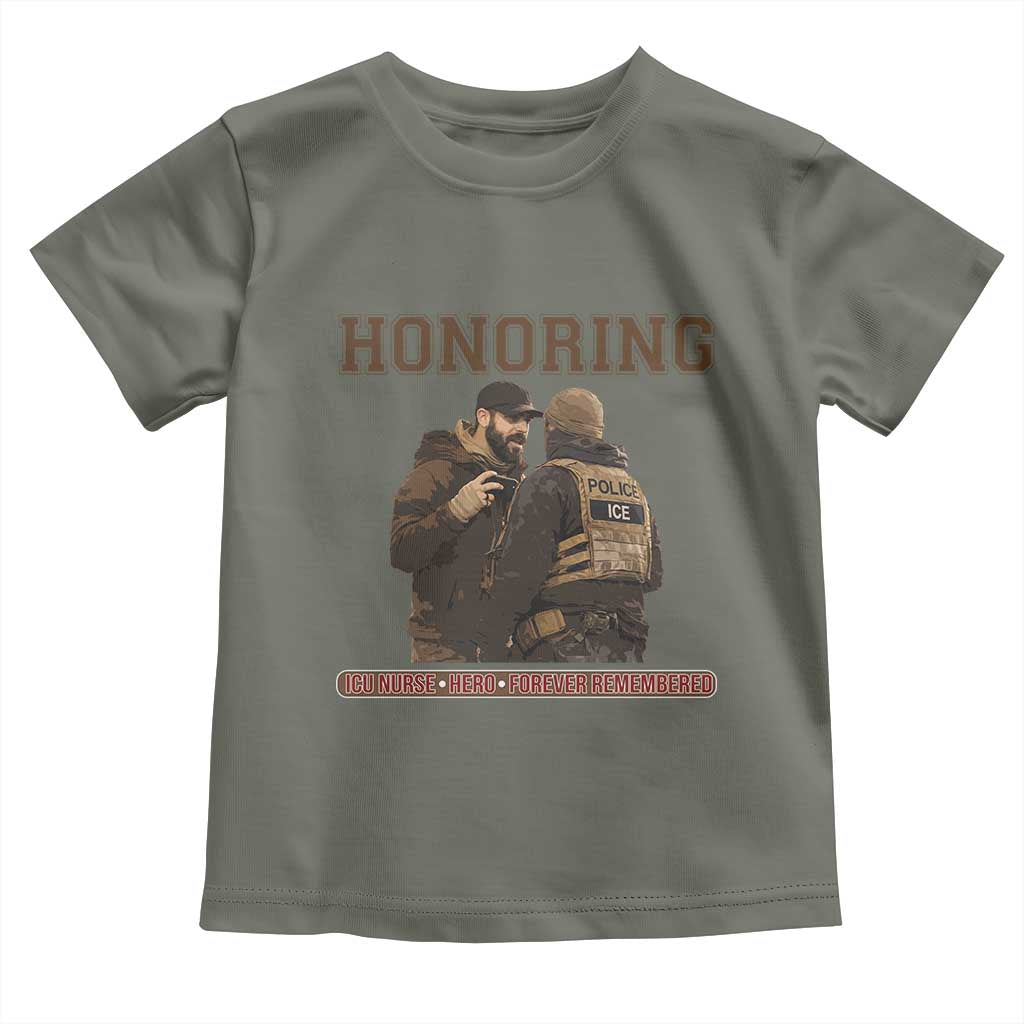 Honoring Alex Pretti ICU Nurse Tribute Support Gift Toddler T Shirt