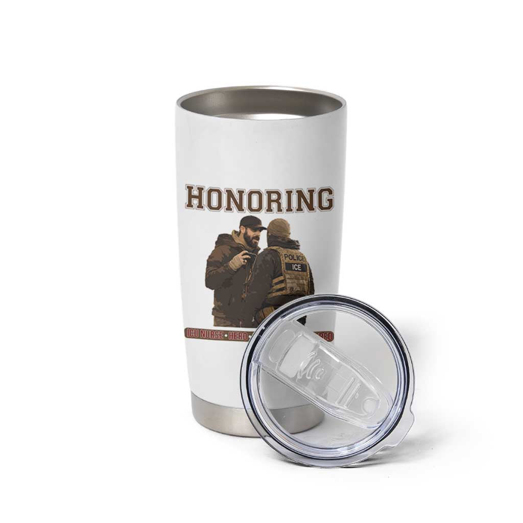 Honoring Alex Pretti ICU Nurse Tribute Support Gift Tumbler Cup