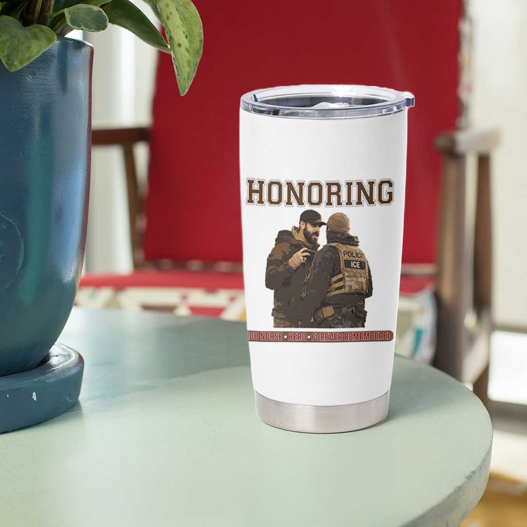 Honoring Alex Pretti ICU Nurse Tribute Support Gift Tumbler Cup