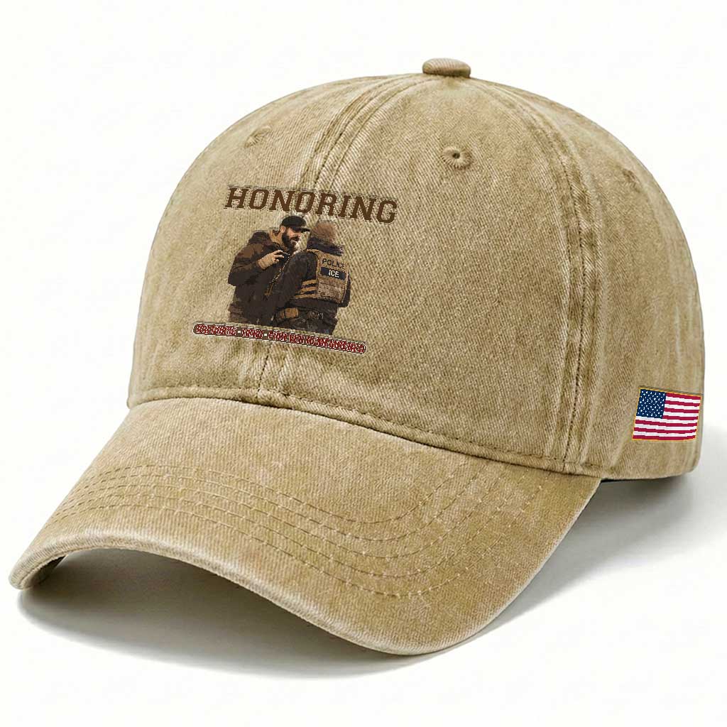 Honoring Alex Pretti ICU Nurse Tribute Support Gift Washed Cotton Baseball Cap