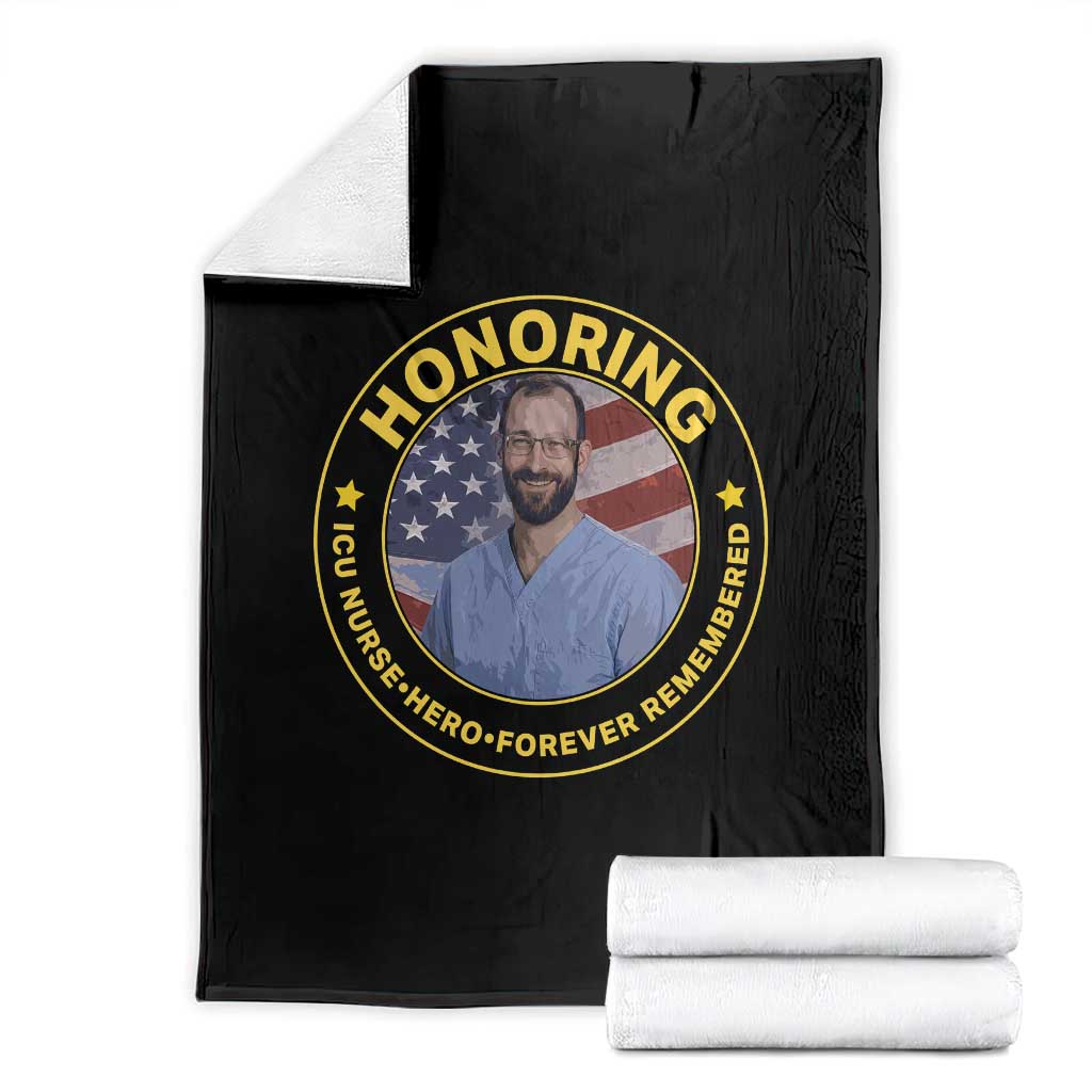 Alex Pretti Memorial Healthcare Hero Throw Blanket Minneapolis Support Gift