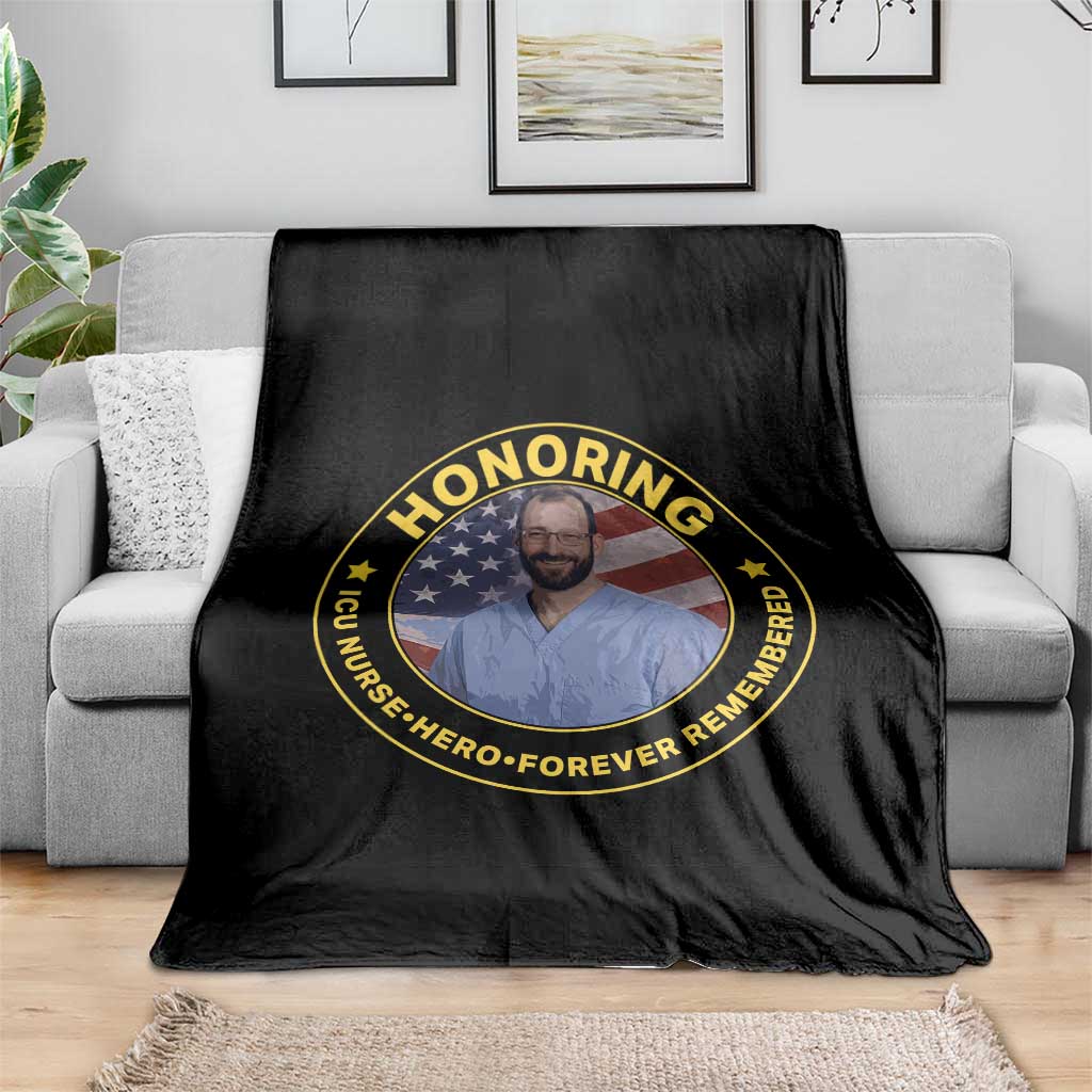 Alex Pretti Memorial Healthcare Hero Throw Blanket Minneapolis Support Gift