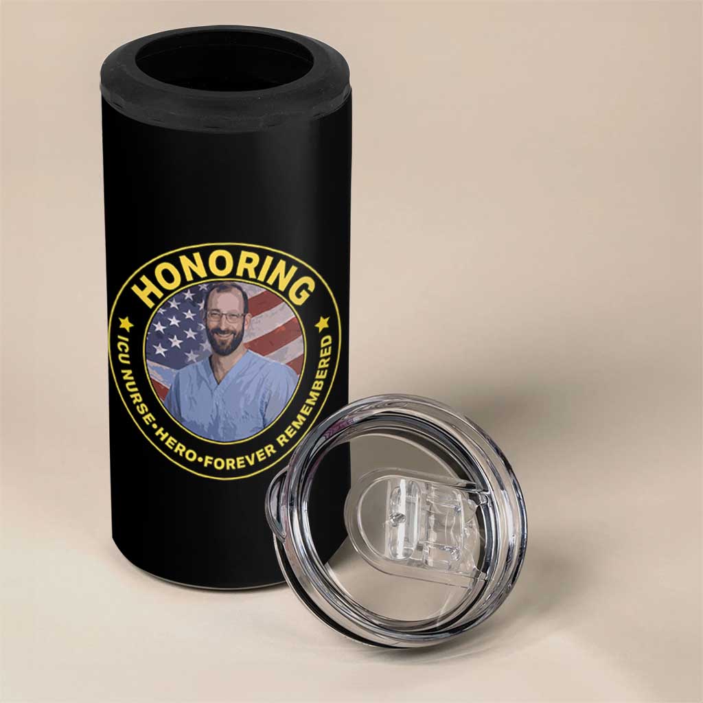 Alex Pretti Memorial Healthcare Hero 4 in 1 Can Cooler Tumbler Minneapolis Support Gift