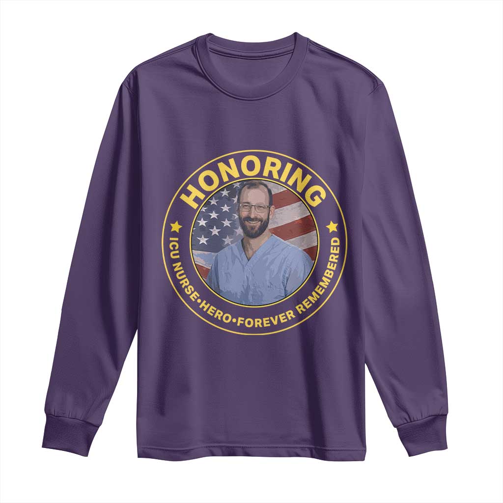 Alex Pretti Memorial Healthcare Hero Long Sleeve Shirt Minneapolis Support Gift