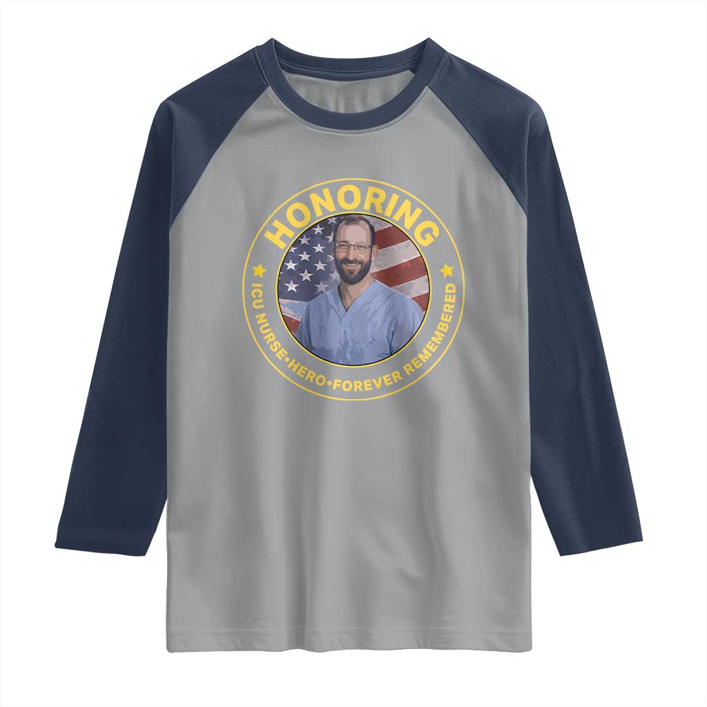 Alex Pretti Memorial Healthcare Hero Raglan Shirt Minneapolis Support Gift