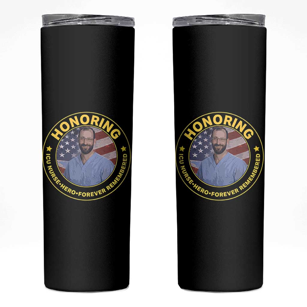 Alex Pretti Memorial Healthcare Hero Skinny Tumbler Minneapolis Support Gift
