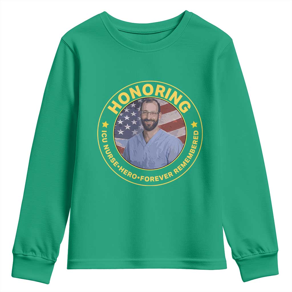 Alex Pretti Memorial Healthcare Hero Youth Sweatshirt Minneapolis Support Gift