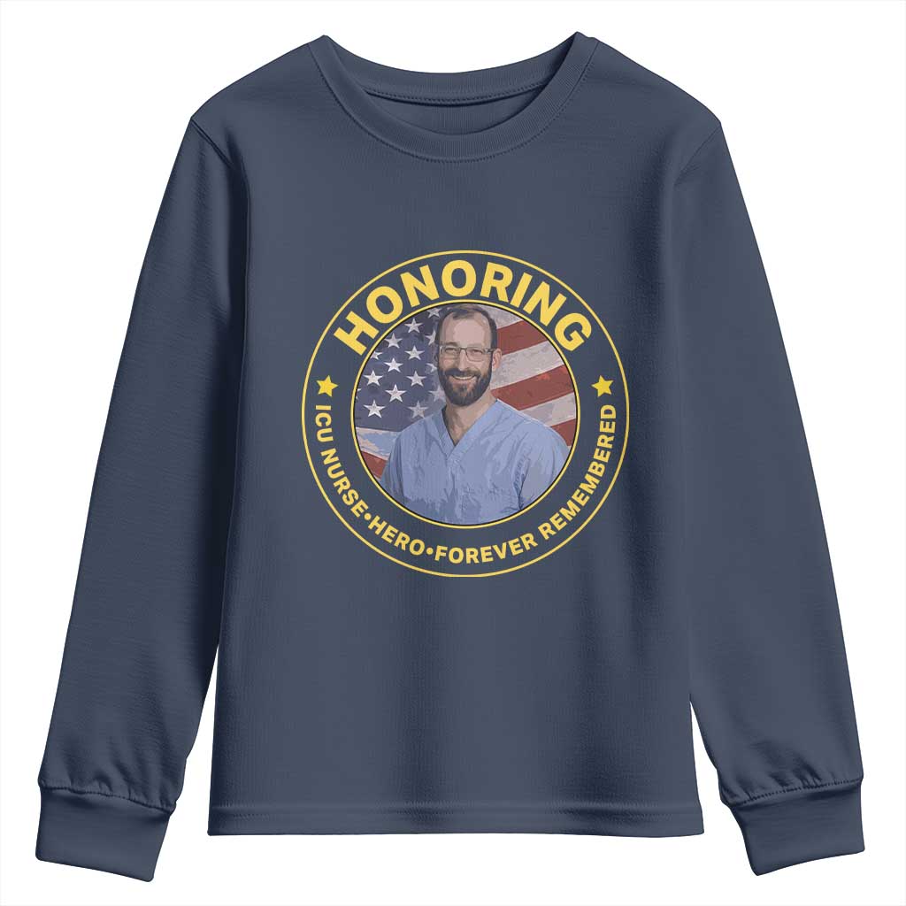 Alex Pretti Memorial Healthcare Hero Youth Sweatshirt Minneapolis Support Gift