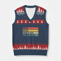 Vintage Retro Gift V-Neck Knit Sweater Vest Vintage Retro Gift