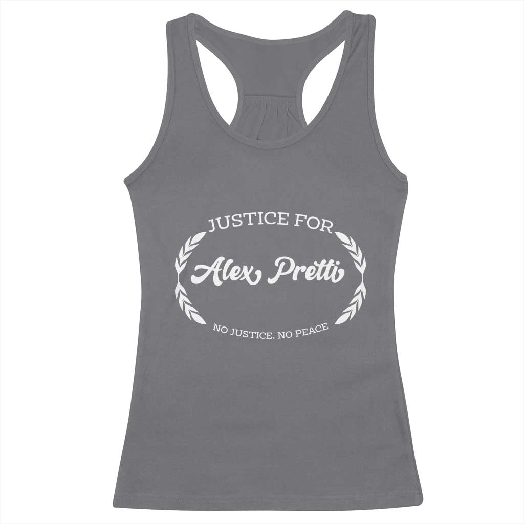 Justice For Alex Pretti Racerback Tank Top Abolish ICE Protest Minneapolis Support Gift