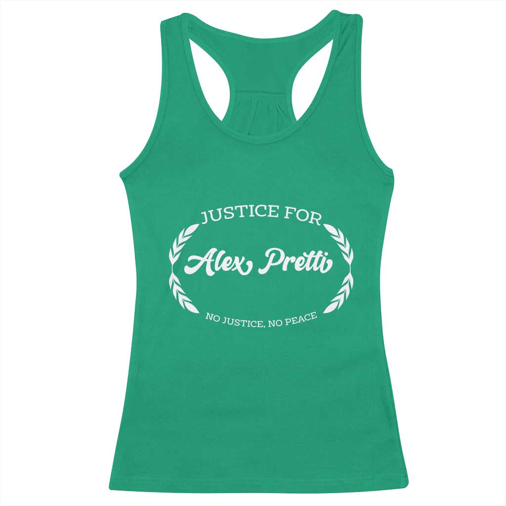 Justice For Alex Pretti Racerback Tank Top Abolish ICE Protest Minneapolis Support Gift