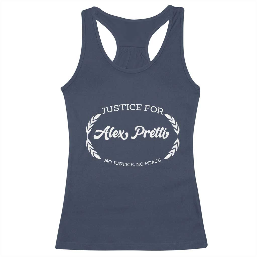 Justice For Alex Pretti Racerback Tank Top Abolish ICE Protest Minneapolis Support Gift