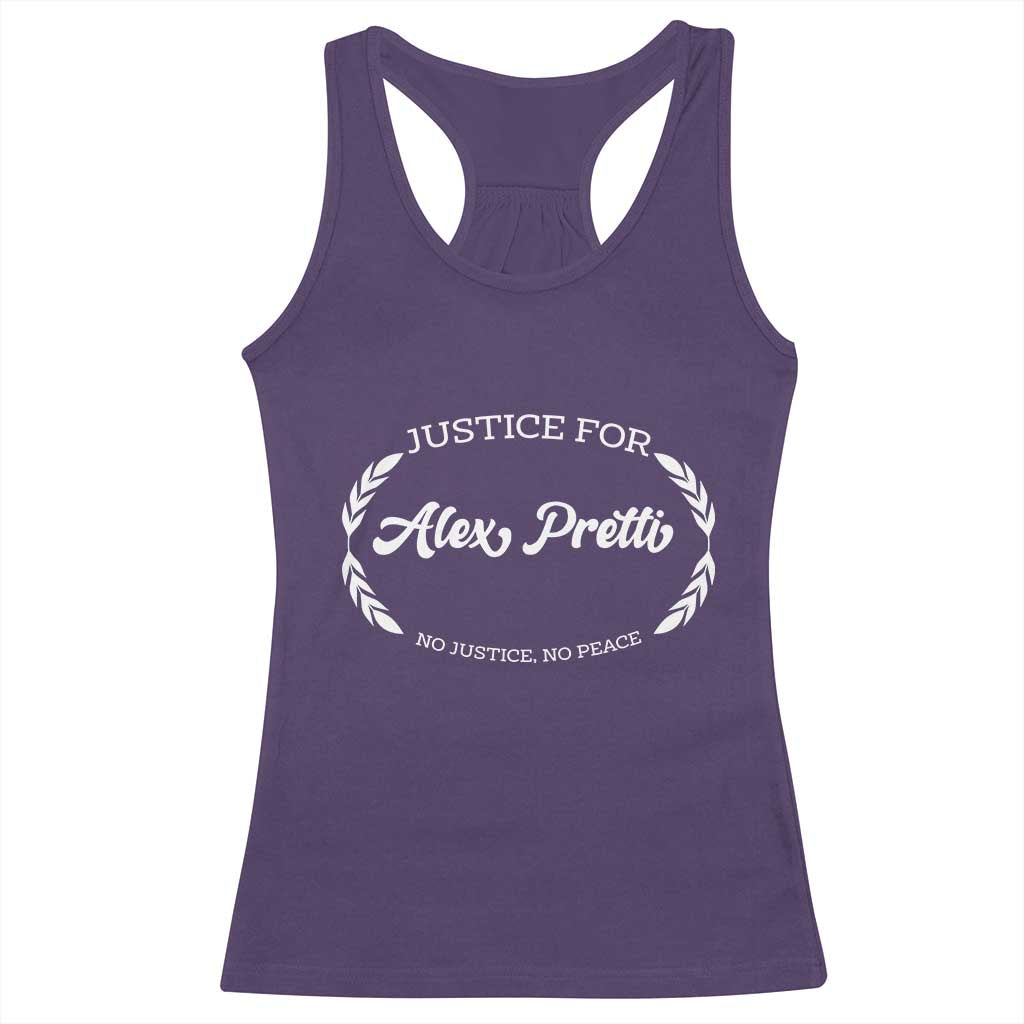 Justice For Alex Pretti Racerback Tank Top Abolish ICE Protest Minneapolis Support Gift