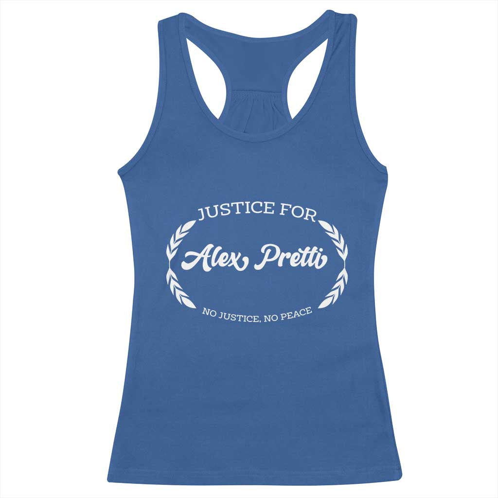Justice For Alex Pretti Racerback Tank Top Abolish ICE Protest Minneapolis Support Gift