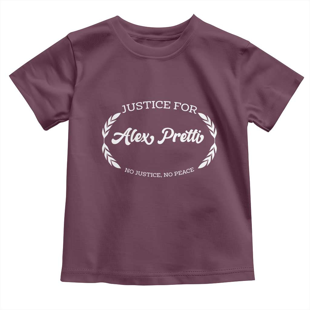 Justice For Alex Pretti Toddler T Shirt Abolish ICE Protest Minneapolis Support Gift