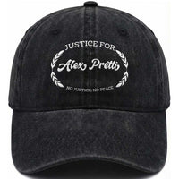 Justice For Alex Pretti Washed Cotton Baseball Cap Abolish ICE Protest Minneapolis Support Gift
