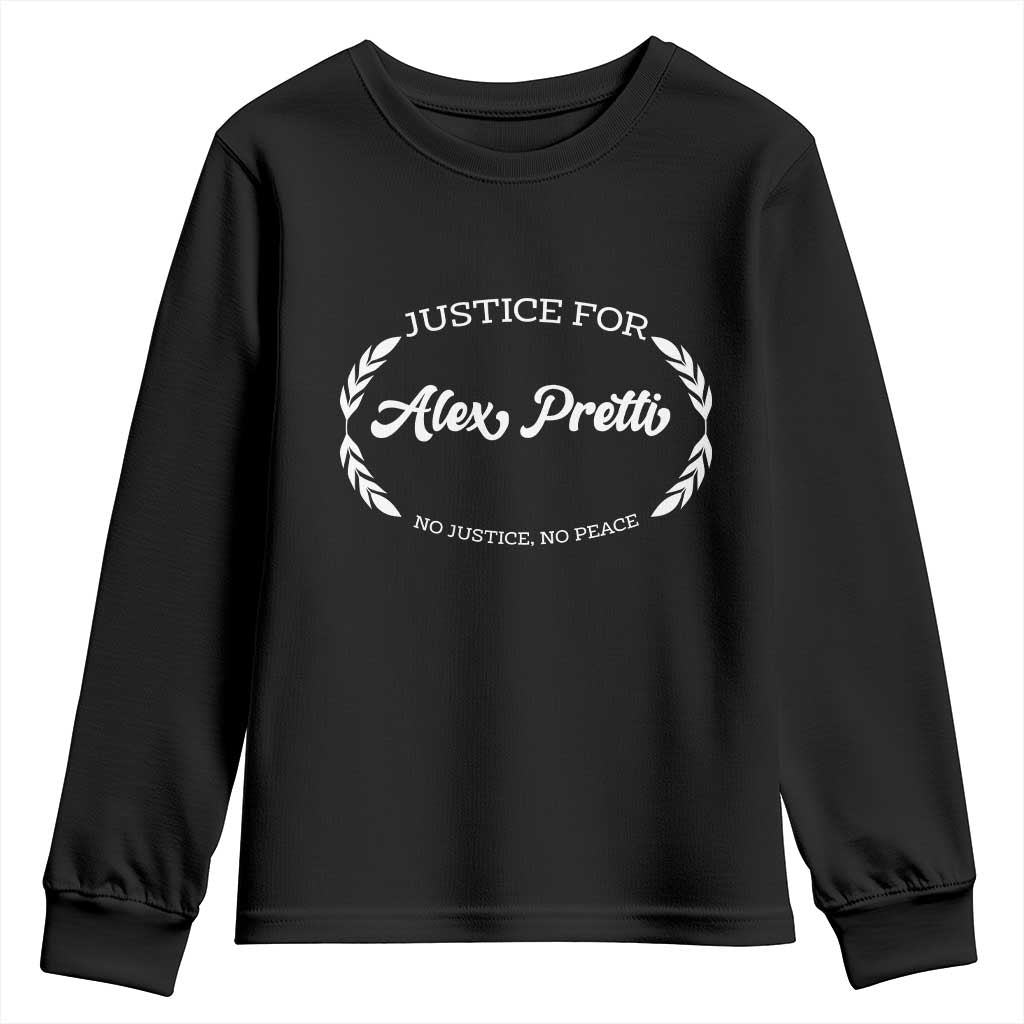 Justice For Alex Pretti Youth Sweatshirt Abolish ICE Protest Minneapolis Support Gift