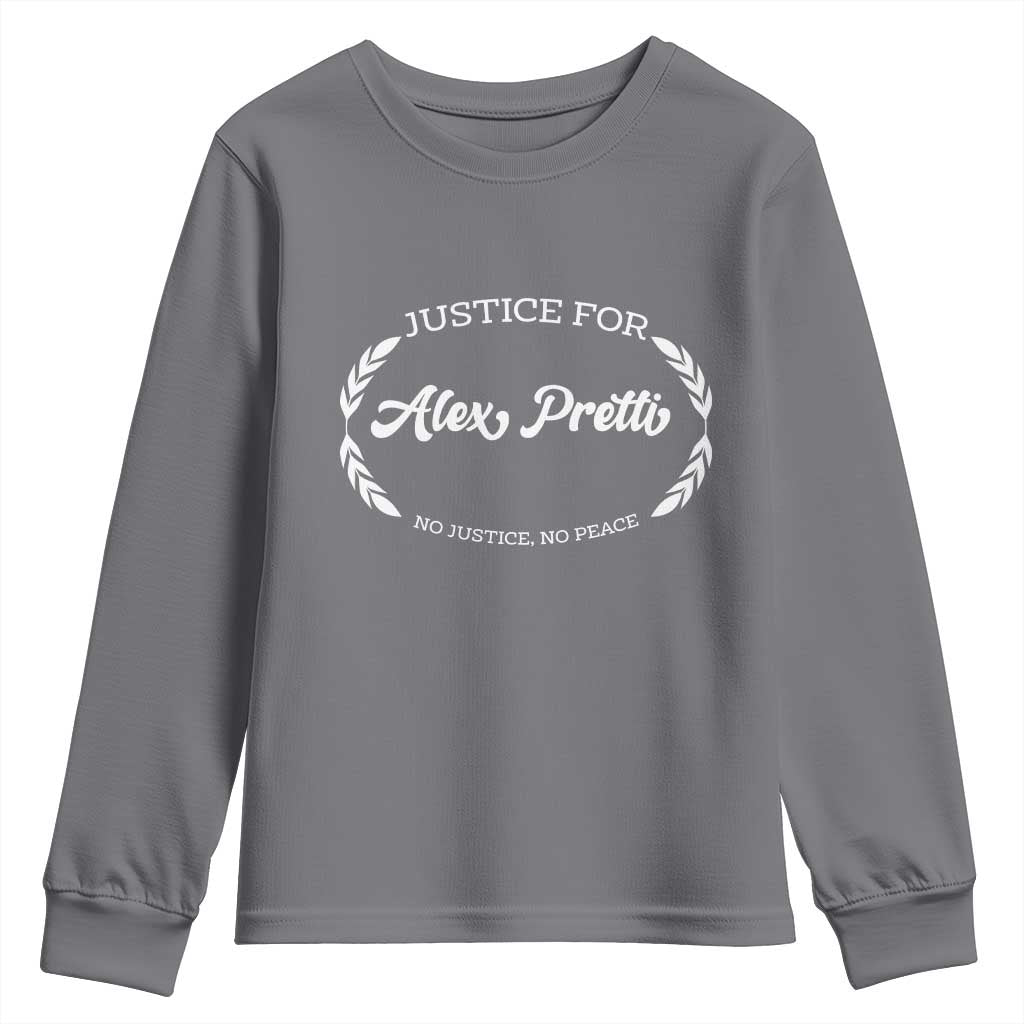 Justice For Alex Pretti Youth Sweatshirt Abolish ICE Protest Minneapolis Support Gift