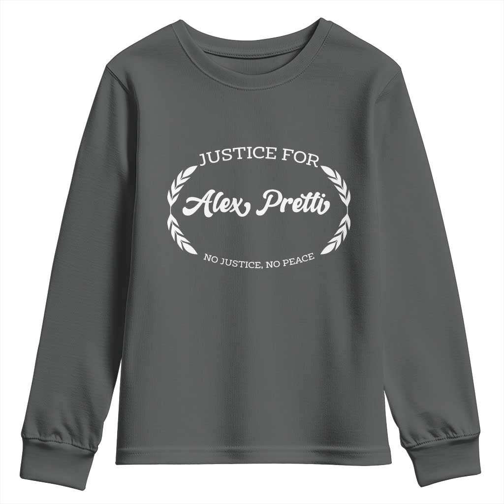 Justice For Alex Pretti Youth Sweatshirt Abolish ICE Protest Minneapolis Support Gift