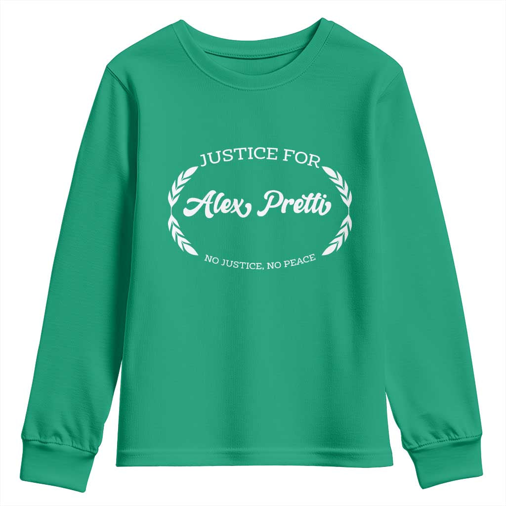 Justice For Alex Pretti Youth Sweatshirt Abolish ICE Protest Minneapolis Support Gift