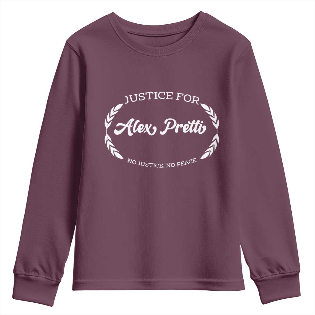 Justice For Alex Pretti Youth Sweatshirt Abolish ICE Protest Minneapolis Support Gift