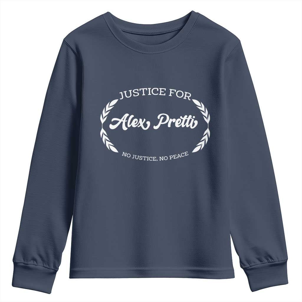 Justice For Alex Pretti Youth Sweatshirt Abolish ICE Protest Minneapolis Support Gift