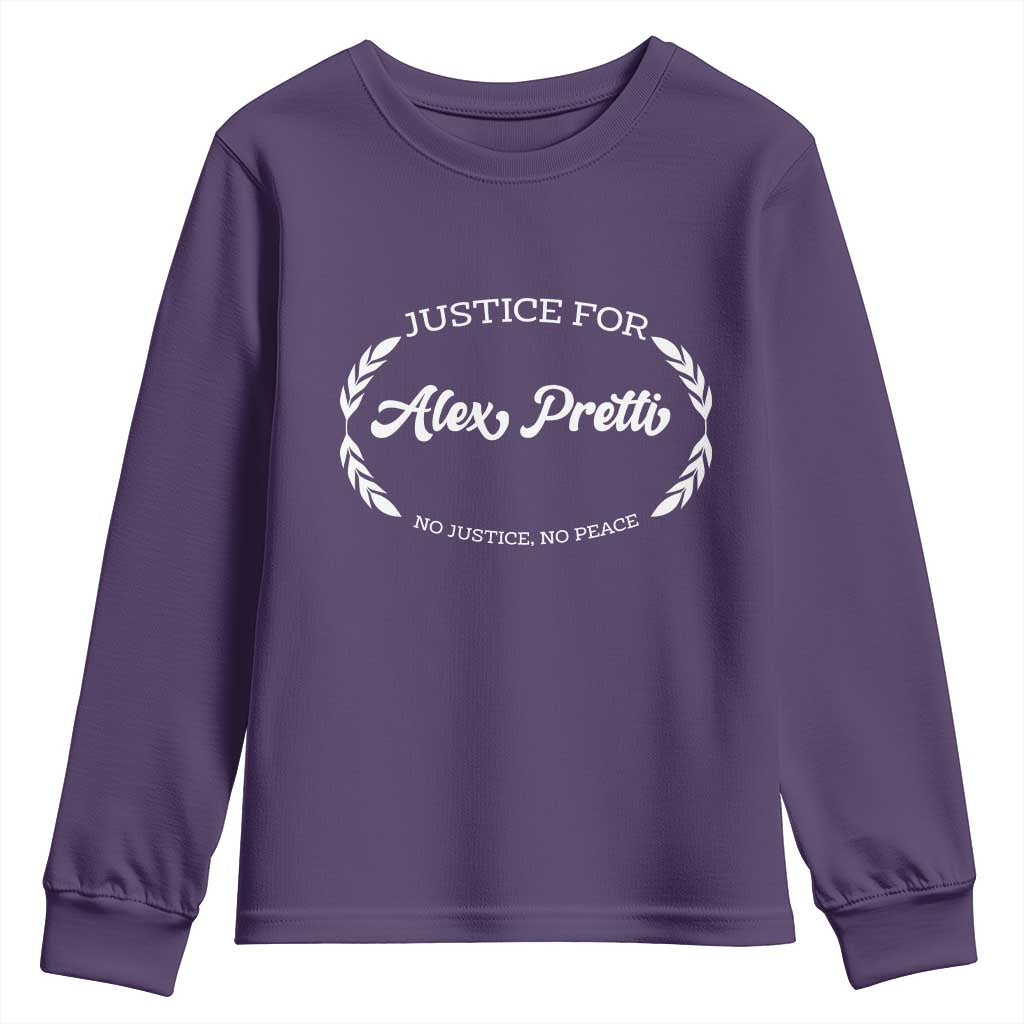 Justice For Alex Pretti Youth Sweatshirt Abolish ICE Protest Minneapolis Support Gift