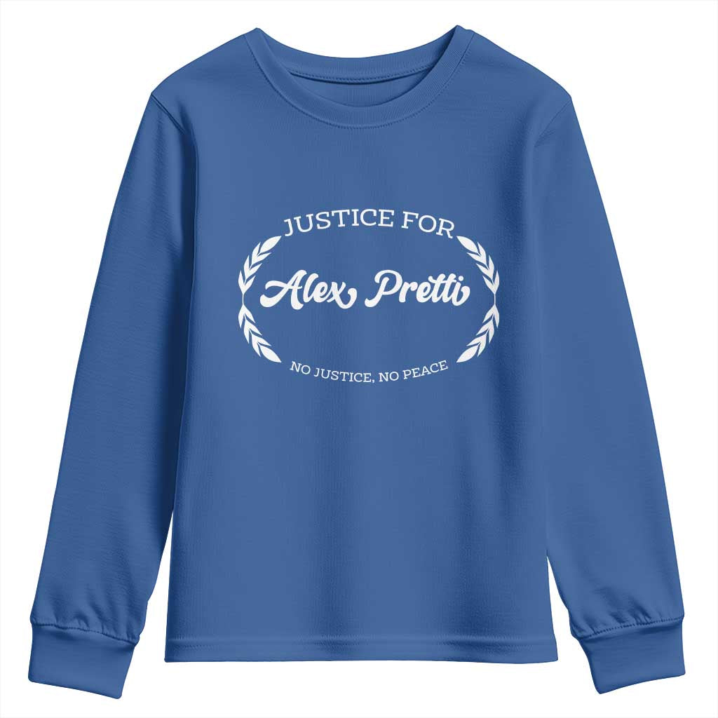 Justice For Alex Pretti Youth Sweatshirt Abolish ICE Protest Minneapolis Support Gift