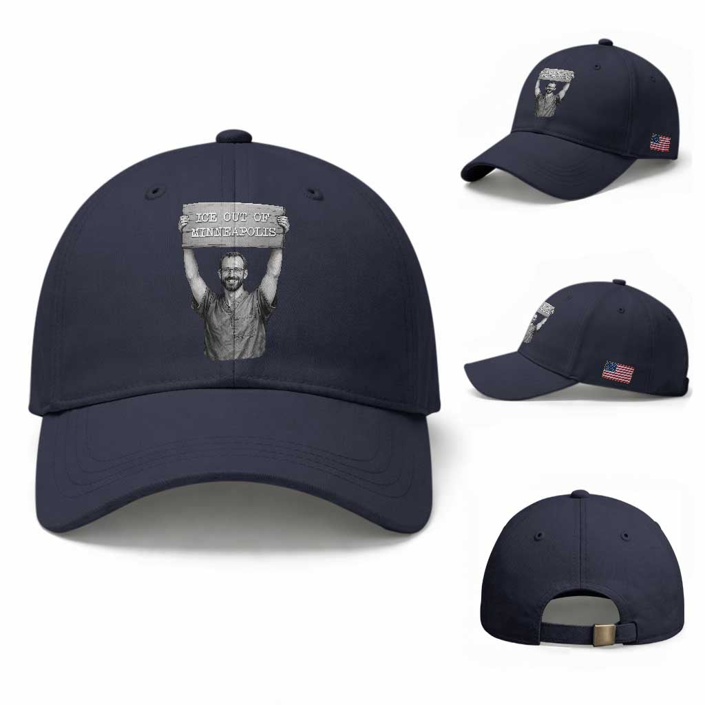 Ice Out Of Minneapolis Baseball Cap Alex Pretti Memorial ICU Nurse Tribute Support