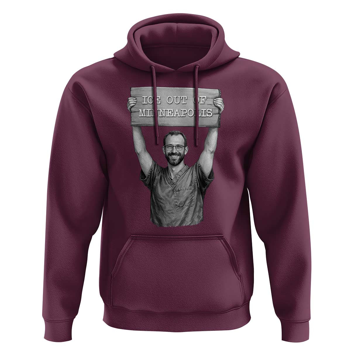 Ice Out Of Minneapolis Hoodie Alex Pretti Memorial ICU Nurse Tribute Support