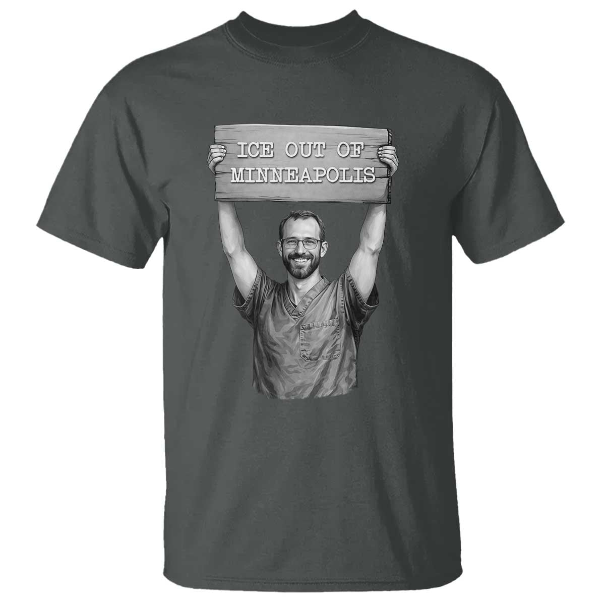 Ice Out Of Minneapolis T Shirt Alex Pretti Memorial ICU Nurse Tribute Support