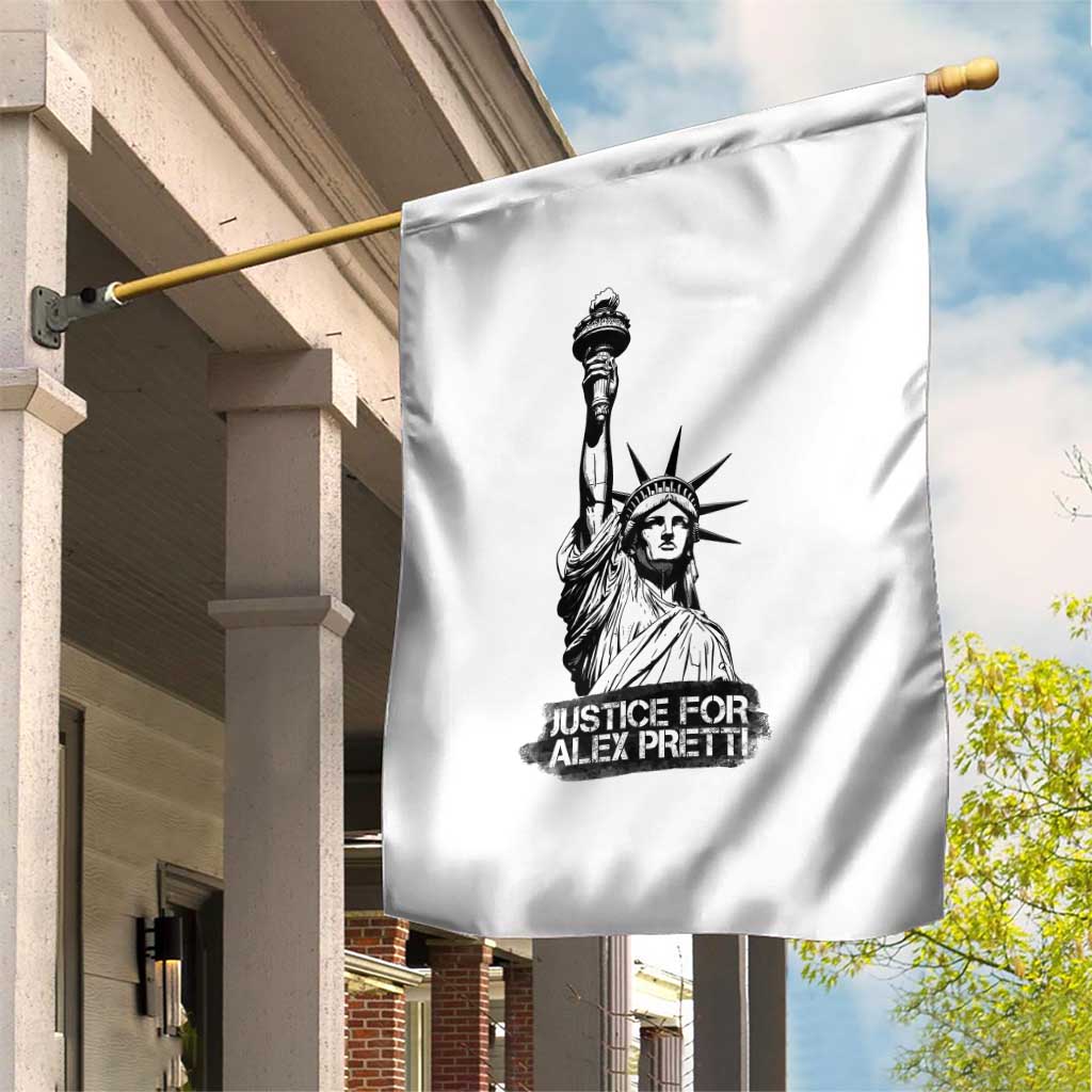Justice For Alex Pretti Garden Flag Statue Of Liberty Support Gift