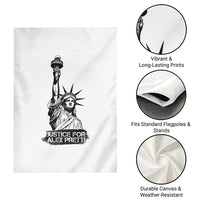 Justice For Alex Pretti Garden Flag Statue Of Liberty Support Gift