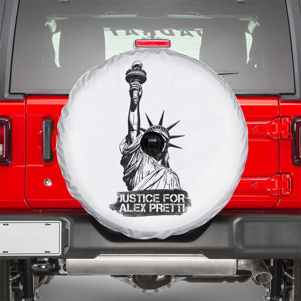 Justice For Alex Pretti Spare Tire Cover Statue Of Liberty Support Gift