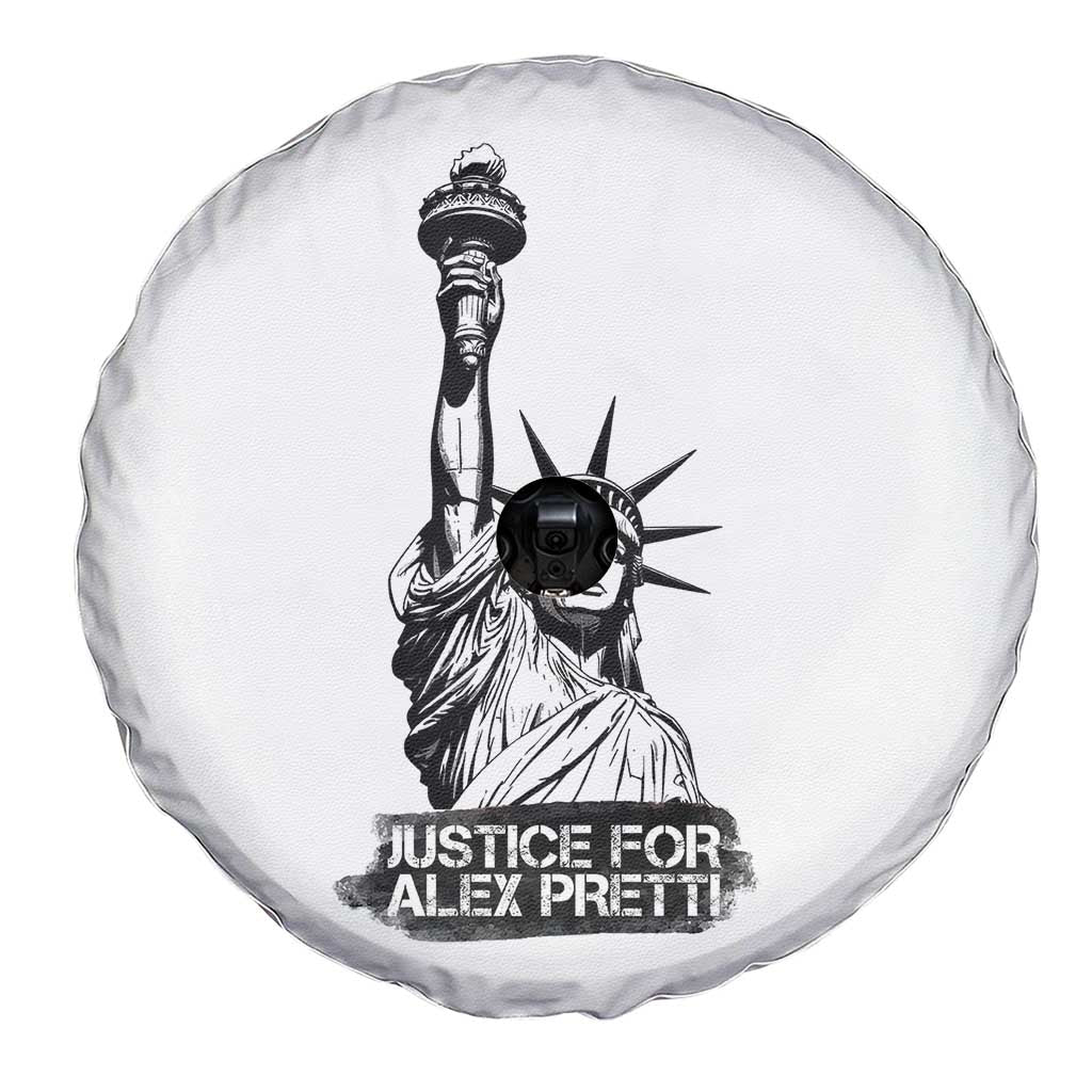 Justice For Alex Pretti Spare Tire Cover Statue Of Liberty Support Gift
