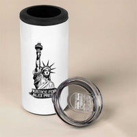 Justice For Alex Pretti 4 in 1 Can Cooler Tumbler Statue Of Liberty Support Gift