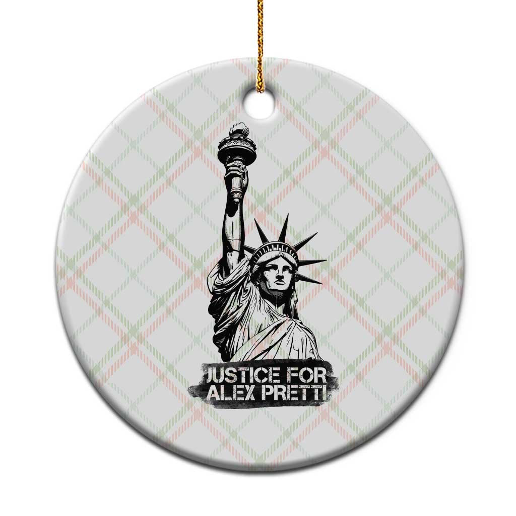 Justice For Alex Pretti Ceramic Ornament Statue Of Liberty Support Gift