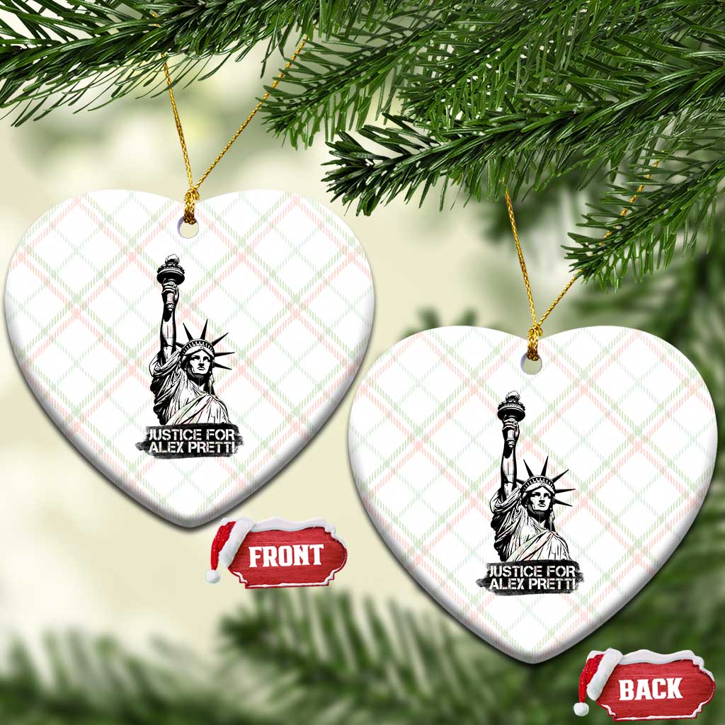 Justice For Alex Pretti Ceramic Ornament Statue Of Liberty Support Gift